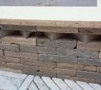 Bricks and special pieces in travertine antique:Antiqua